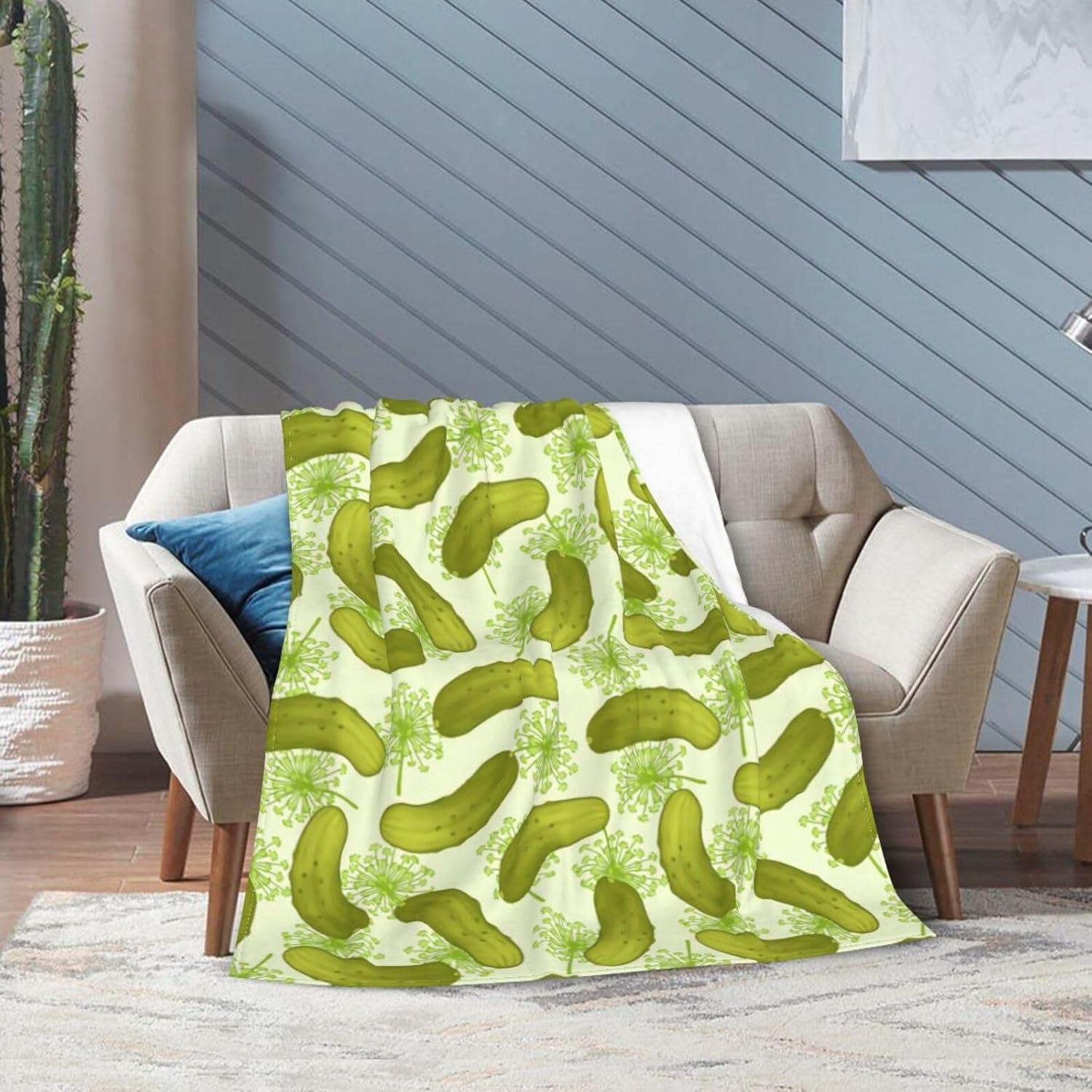 Manta de Franela LUVOADALA 127x102 cm Pepinillo en Vinagre