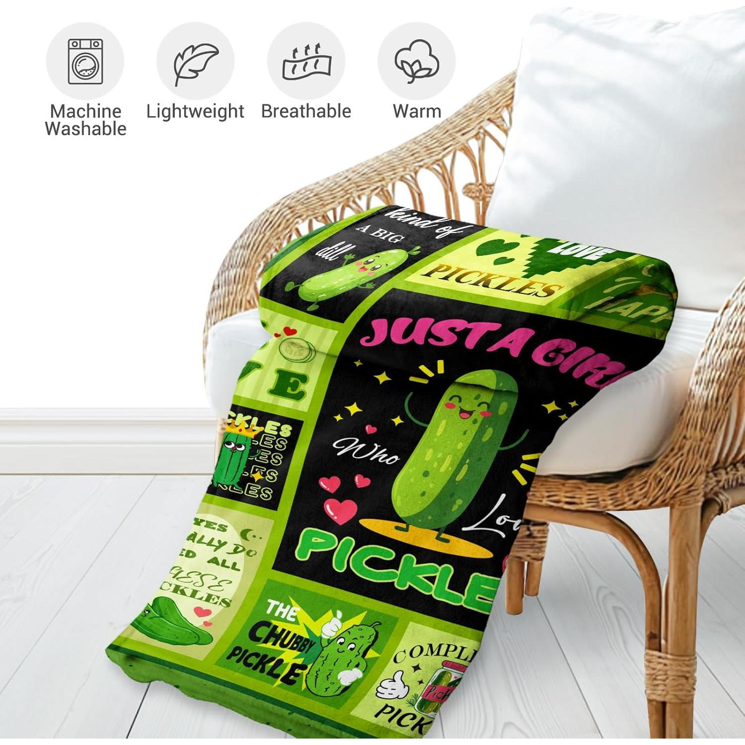 Manta Divertida Levens Pepinillo 152x127cm Poliester Suave