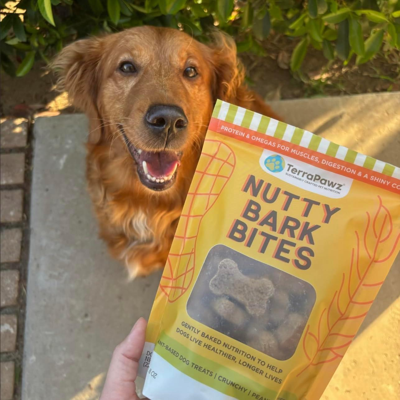 Golosinas Veganas para Perros TerraPawz 226.8 g - Sabor Mantequilla de Maní