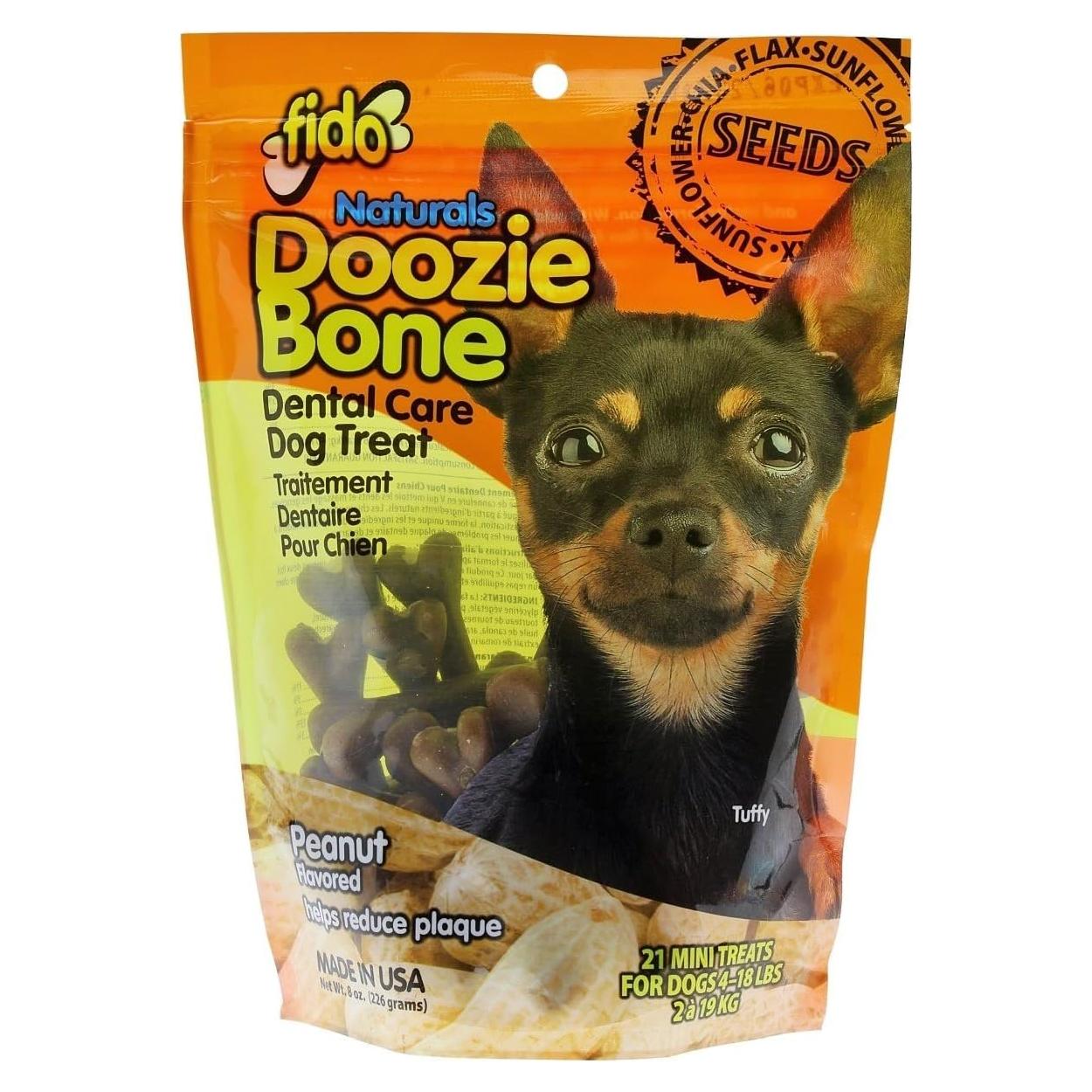 Fido Doozie Bones Huesos Dentales Sabor Cacahuate 21 Mini
