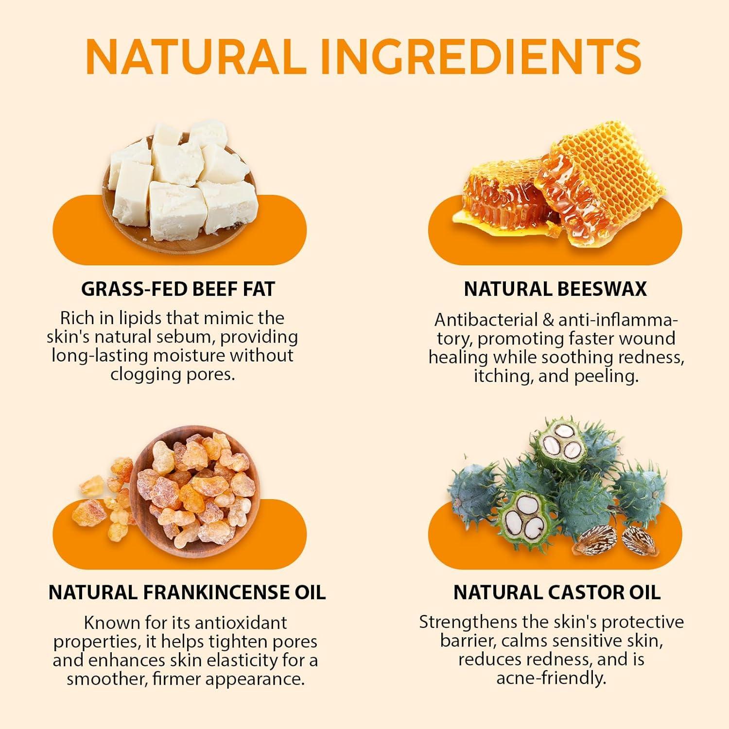 Bálsamo Hidratante Facial y Corporal 100% Natural - 62.37 ml