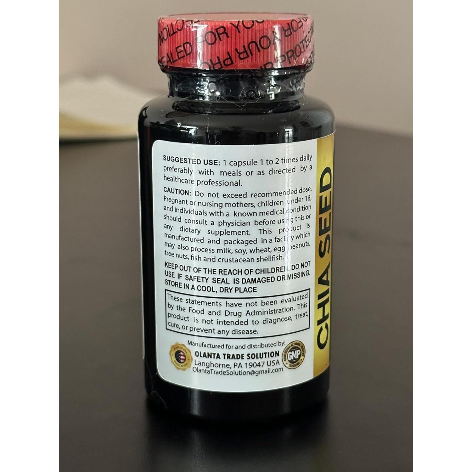 Suplemento de Semilla de Chía Vitalabs - 60 Cápsulas