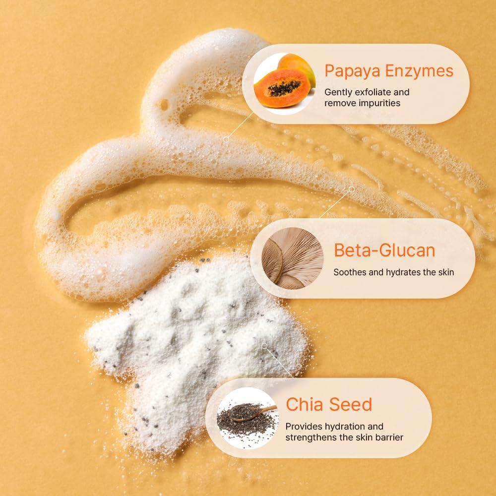 Limpiador Enzimático Refinador Kiero 50g - Facial Vegano con Papaya