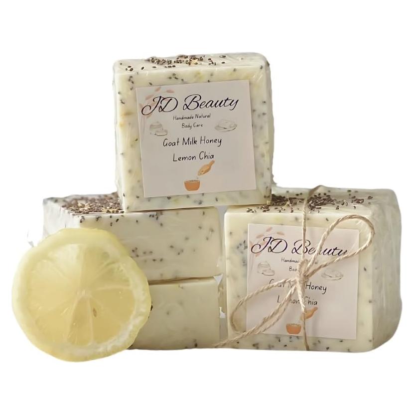 Jabón Natural de Leche de Cabra JD Beauty 142 g con Miel y Limón