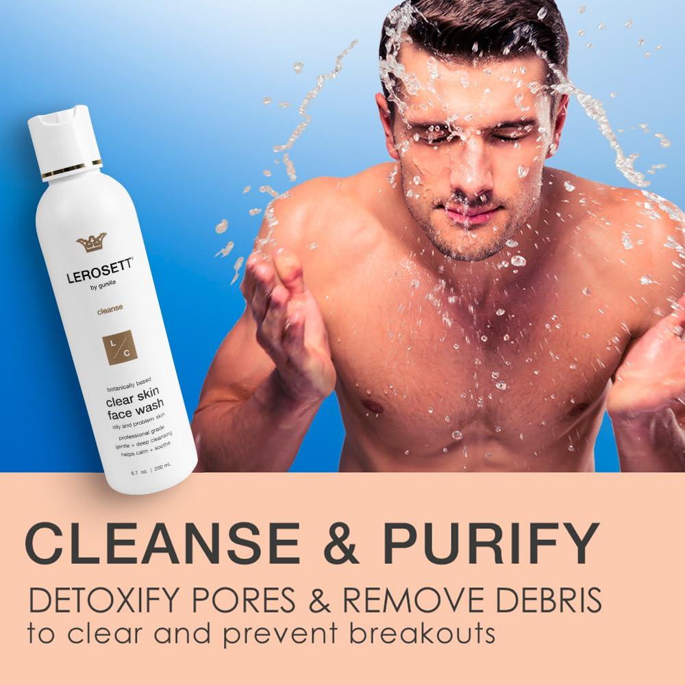 LEROSETT Limpiador Facial Gel Aloe 190.5g - Vegano Spa