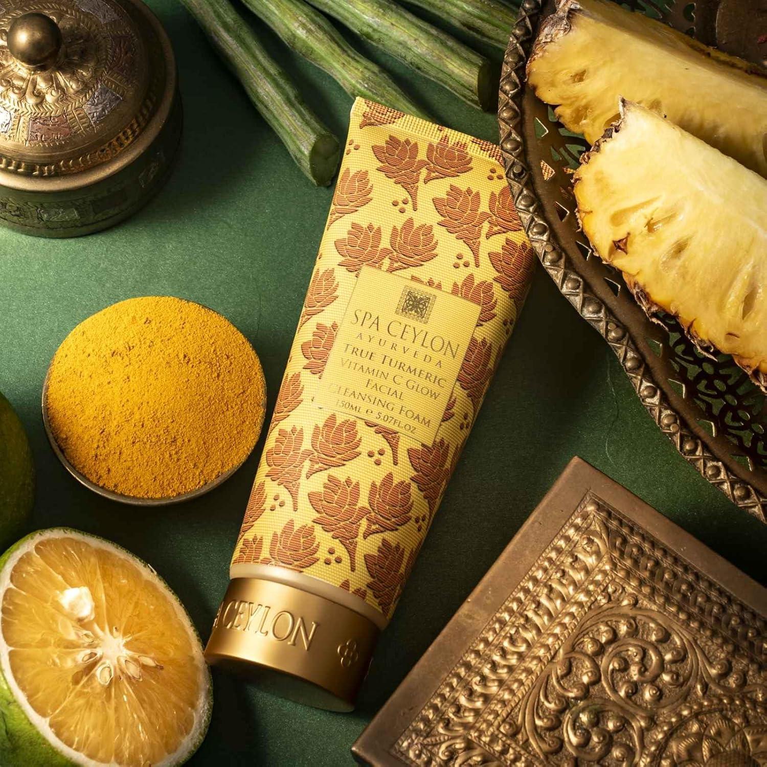 Espuma Limpiadora Facial SPA CEYLON Cúrcuma y Vitamina C 182g