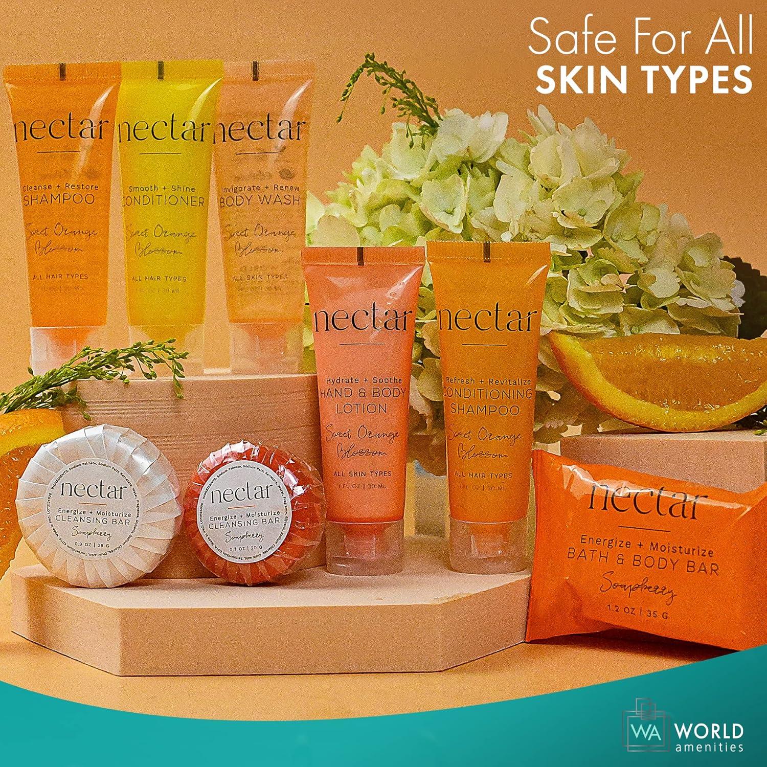 Jabón de Baño World Amenities Nectar 100 Unidades 25.5g Flor Naranja