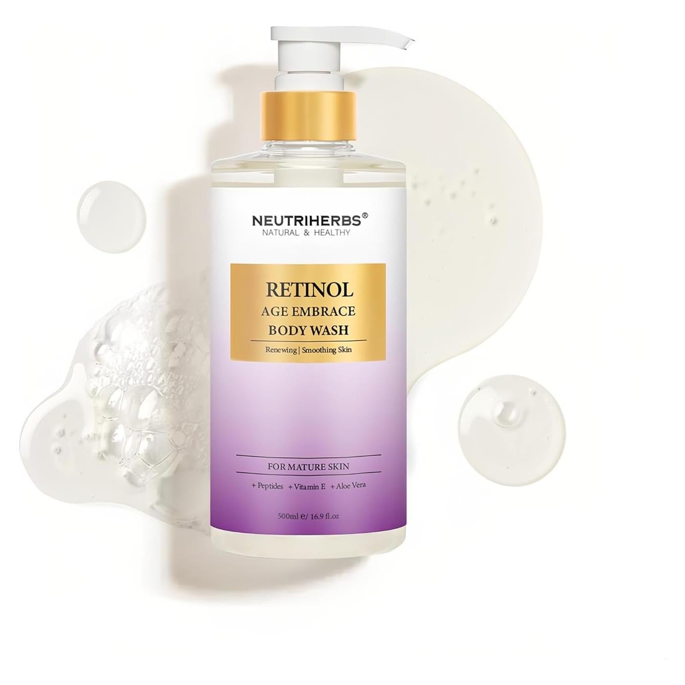 Gel de Ducha Antienvejecimiento Neutriherbs 500ml con Retinol y Aloe Vera