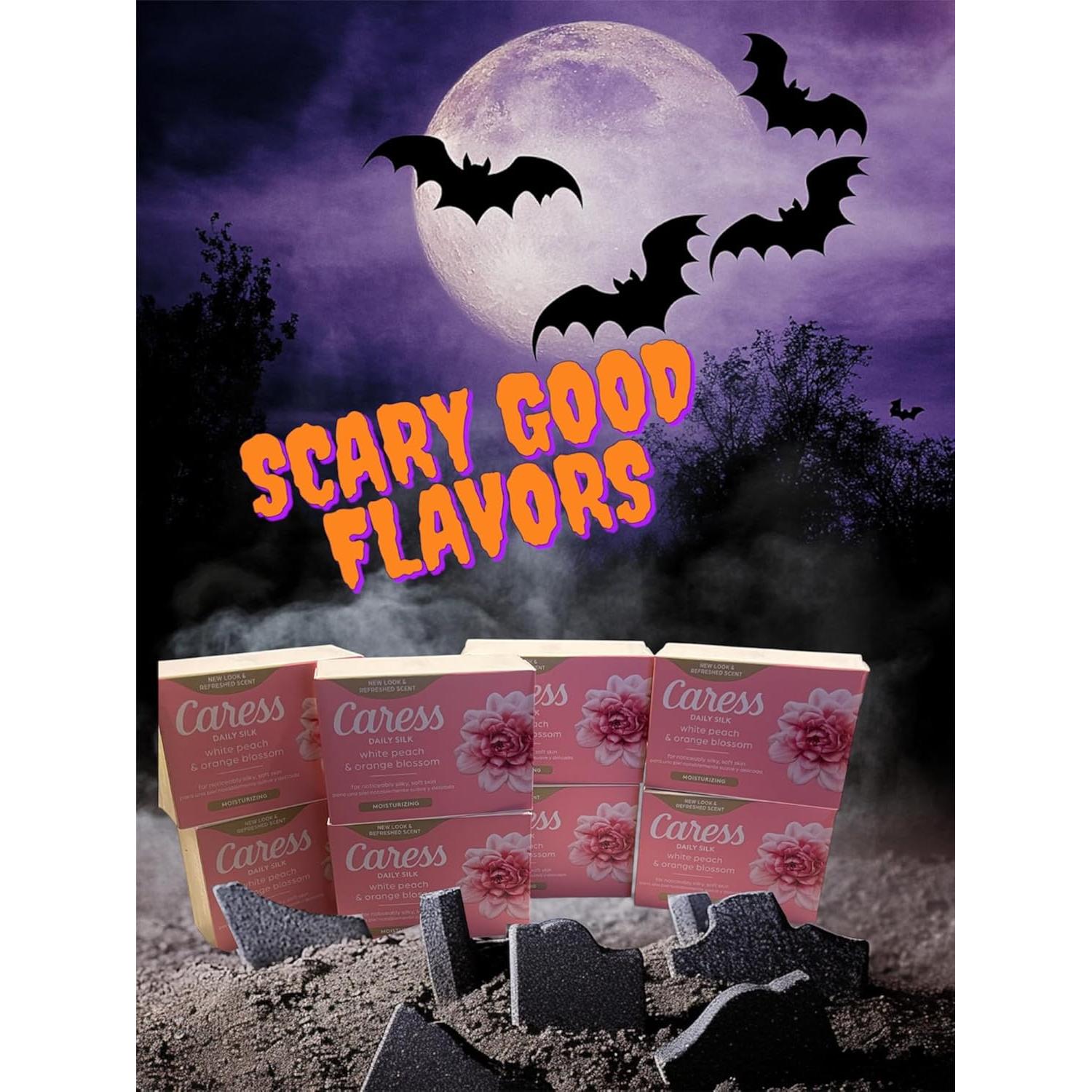 Jabón de Belleza Hidratante Caress Daily Silk Durazno Blanco 8 Unidades