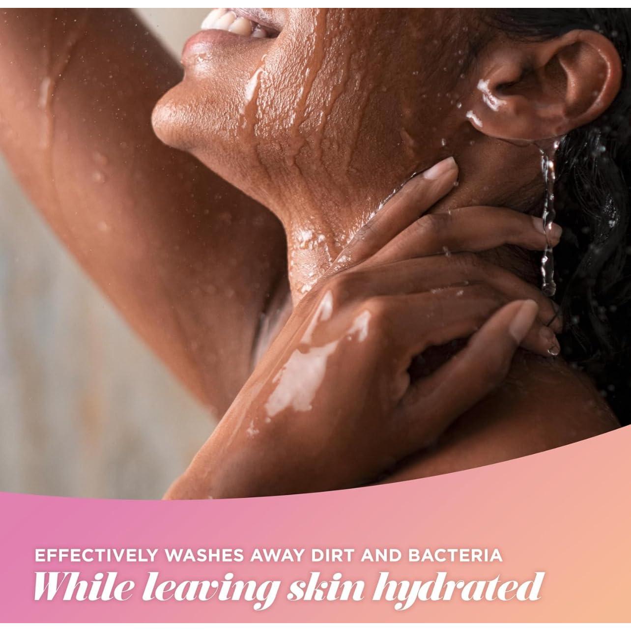 Jabón de baño hidratante Caress Daily Silk 16 unidades durazno