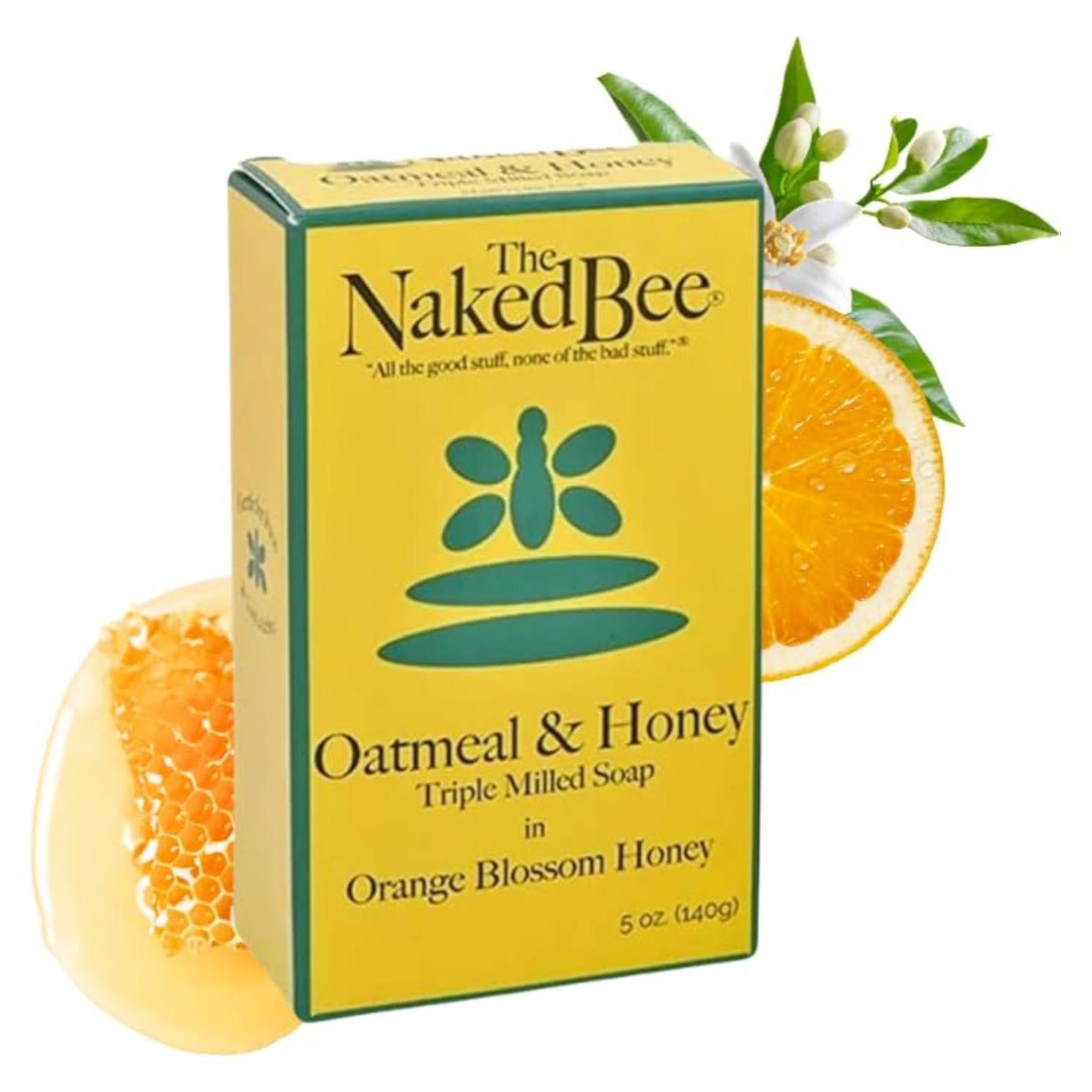 Jabón de Avena y Miel El Naked Bee 142g - Paquete de 3