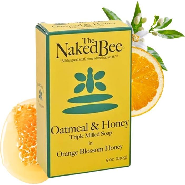 Jabón de Avena y Miel El Naked Bee 142g - Paquete de 3