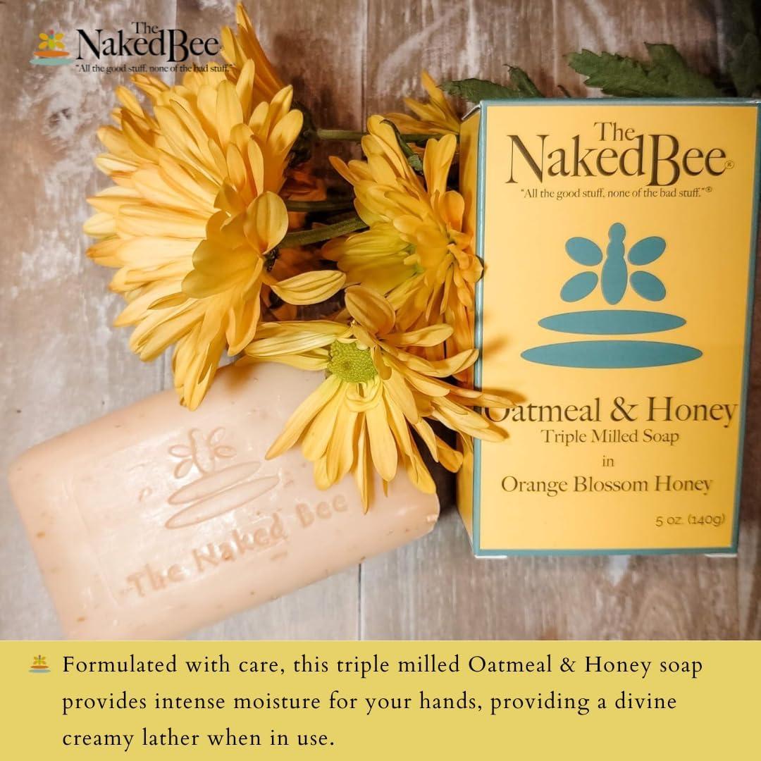Jabón de Avena y Miel El Naked Bee 142g - Paquete de 3