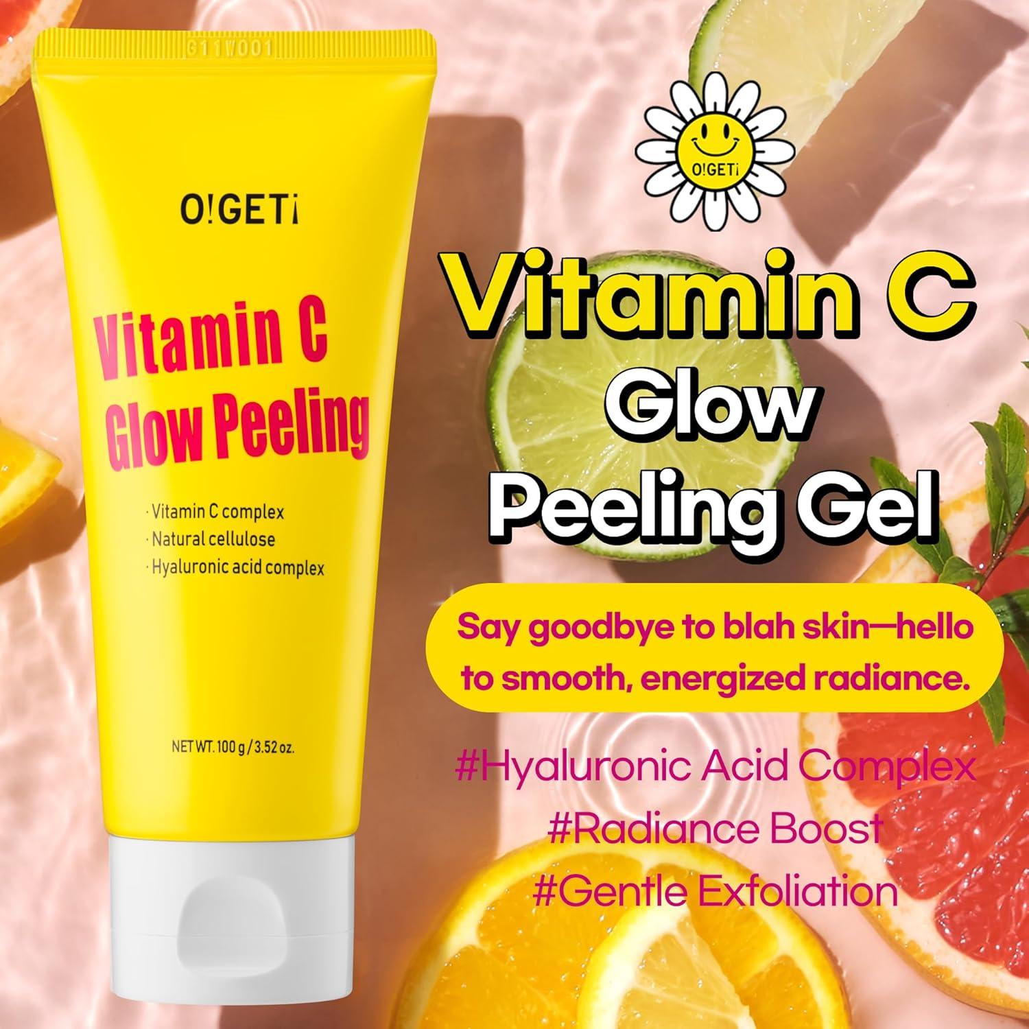 Gel Exfoliante Facial Vitamina C 102g - Hipoalergénico