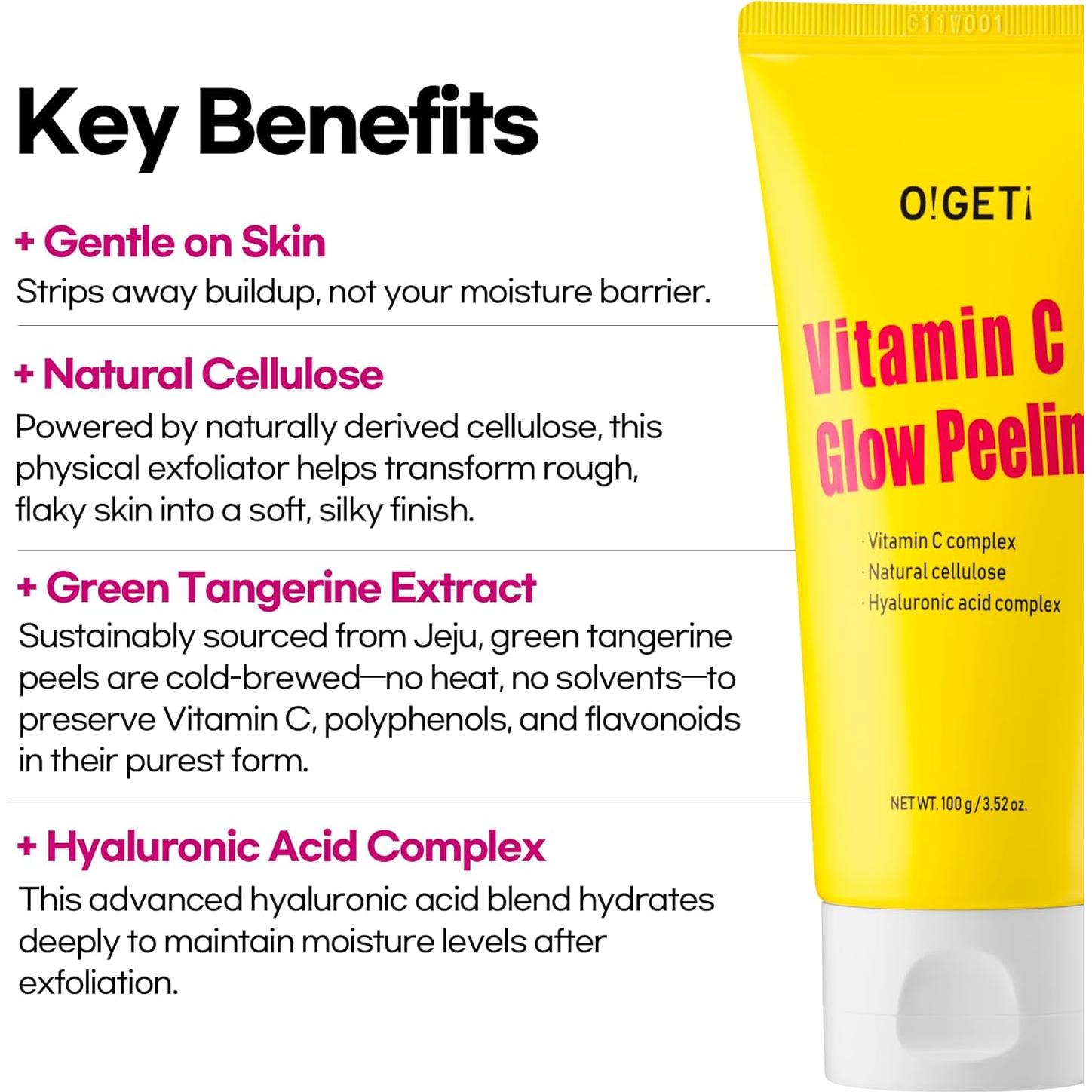 Gel Exfoliante Facial Vitamina C 102g - Hipoalergénico