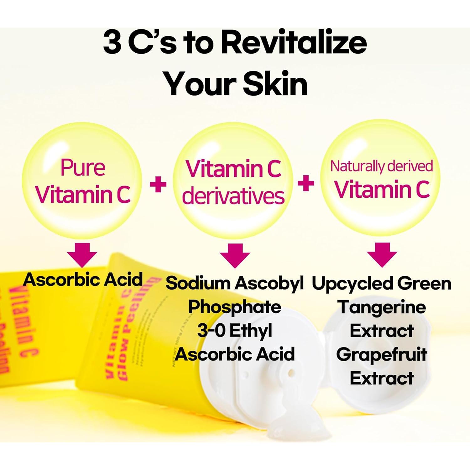 Gel Exfoliante Facial Vitamina C 102g - Hipoalergénico