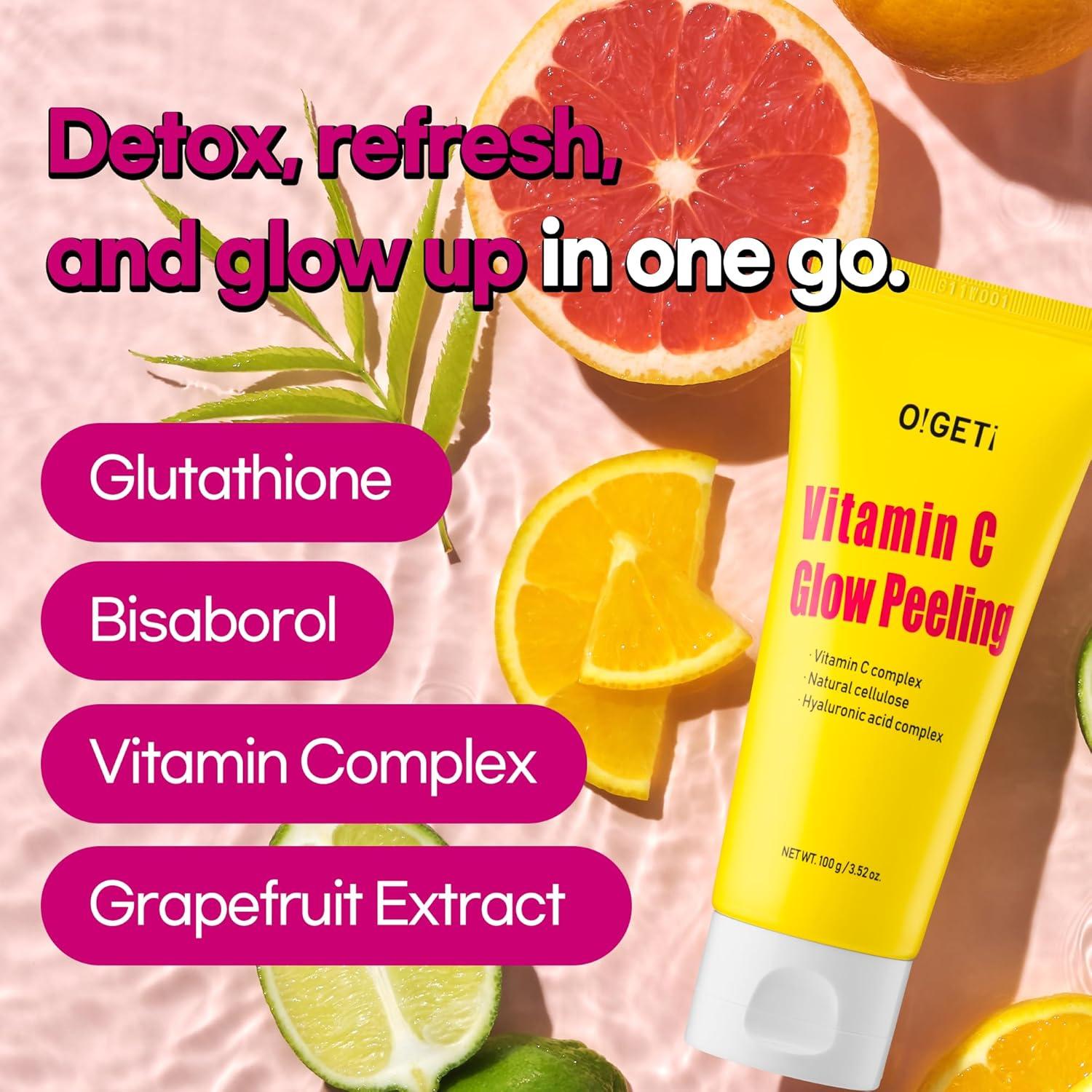Gel Exfoliante Facial Vitamina C 102g - Hipoalergénico