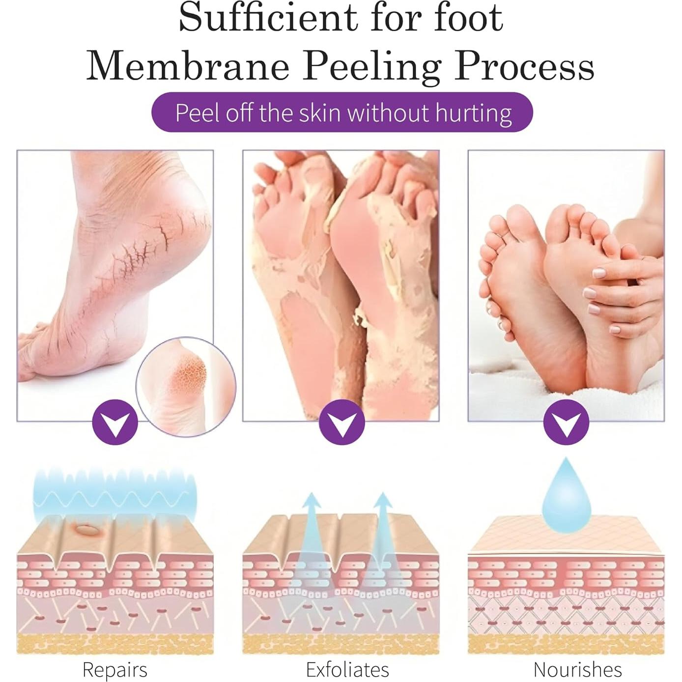 5 Calcetines Exfoliantes para Pies BTONE con Lavanda y Pomelo