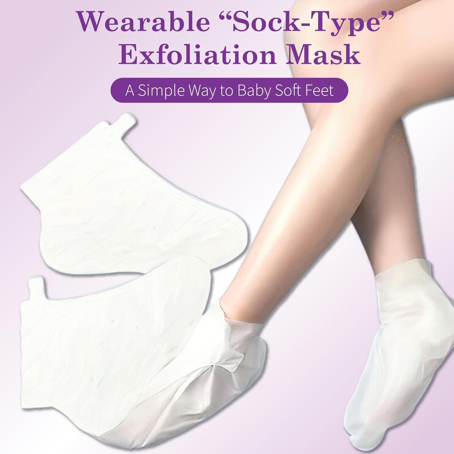 5 Calcetines Exfoliantes para Pies BTONE con Lavanda y Pomelo