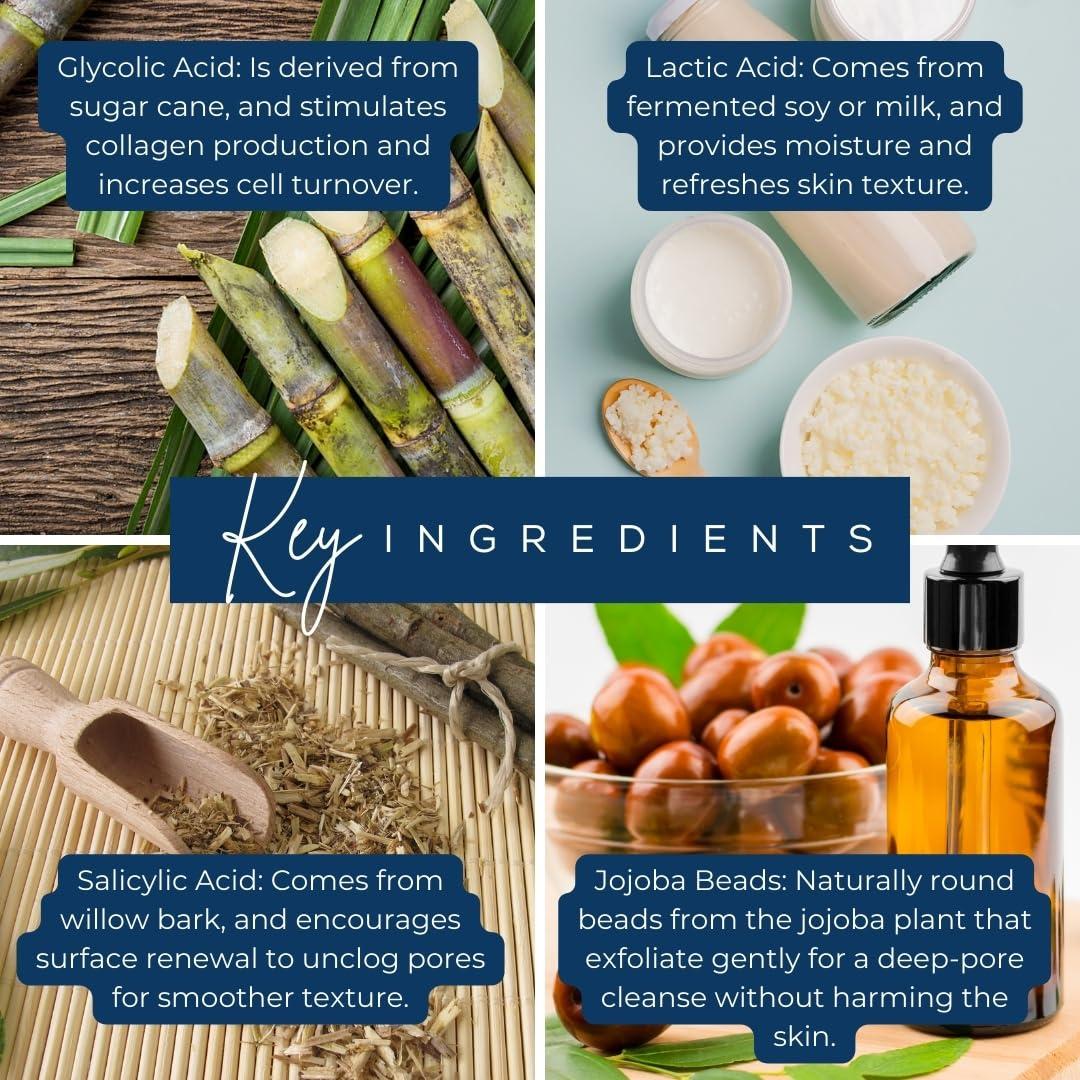 Limpiador Exfoliante Glowmedica con Ácidos 236 ml