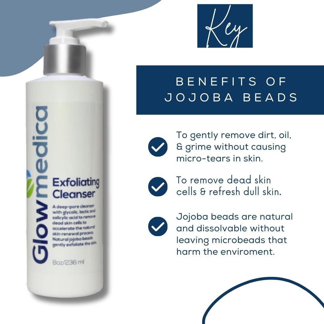 Limpiador Exfoliante Glowmedica con Ácidos 236 ml