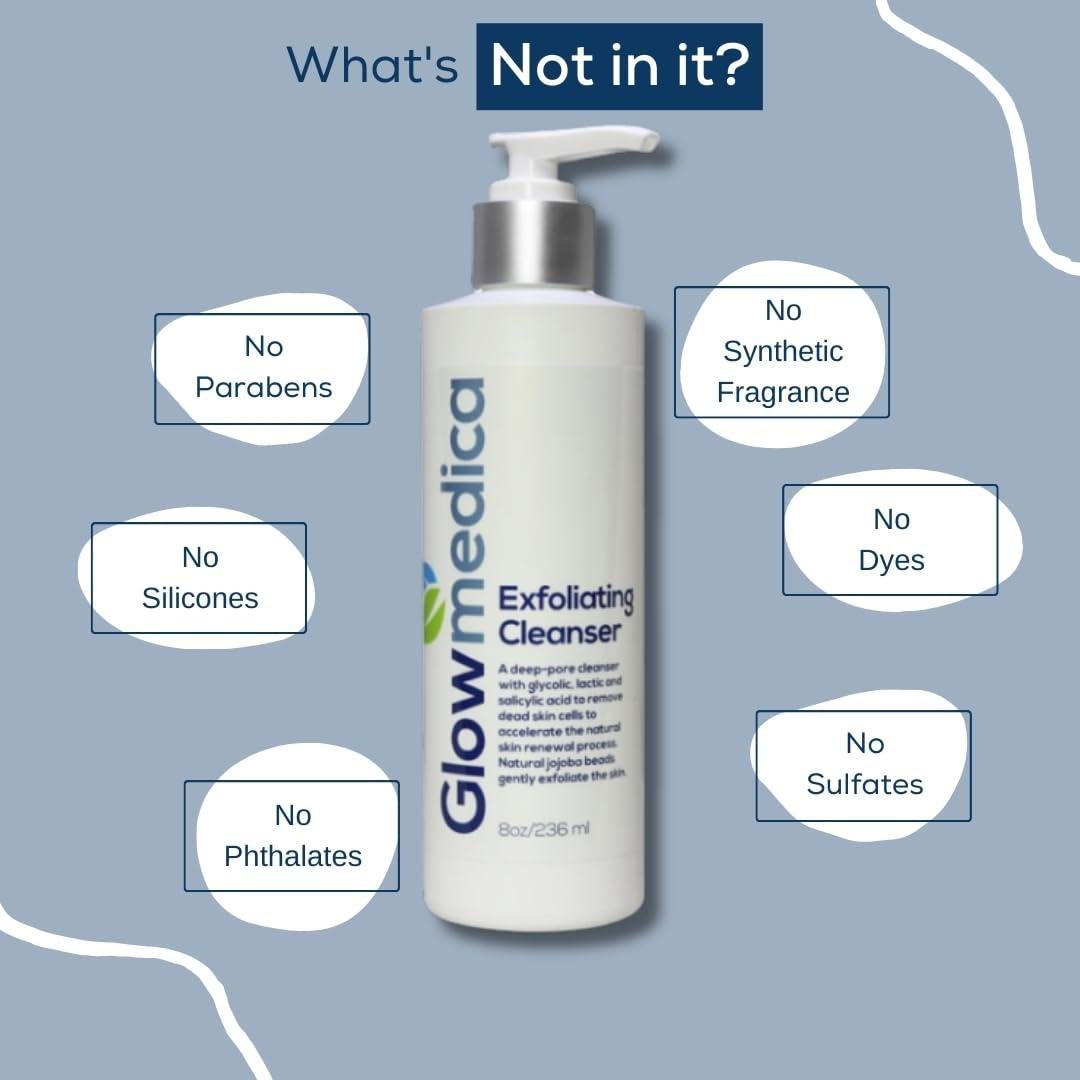 Limpiador Exfoliante Glowmedica con Ácidos 236 ml