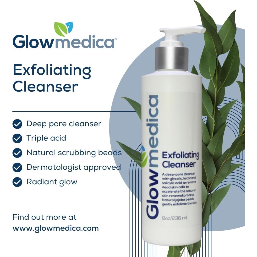Limpiador Exfoliante Glowmedica con Ácidos 236 ml