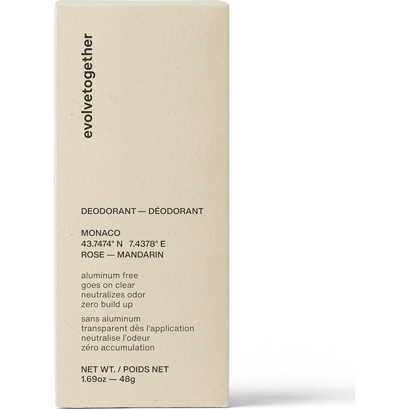 Desodorante Natural Evolvetogether Mónaco 85 g Sin Aluminio