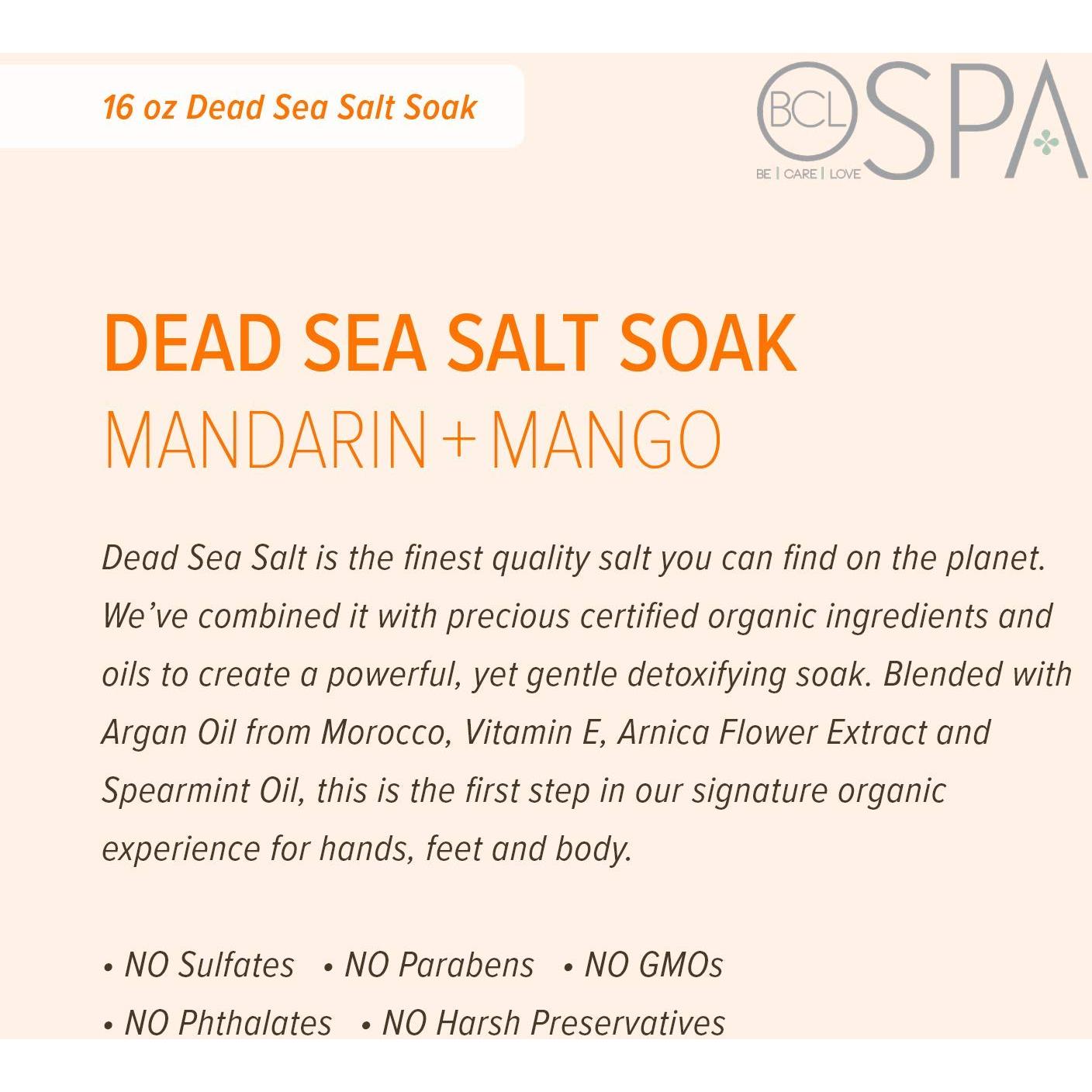 Paquete de Cuidado de la Piel Orgánico BCL SPA Mandarina Mango