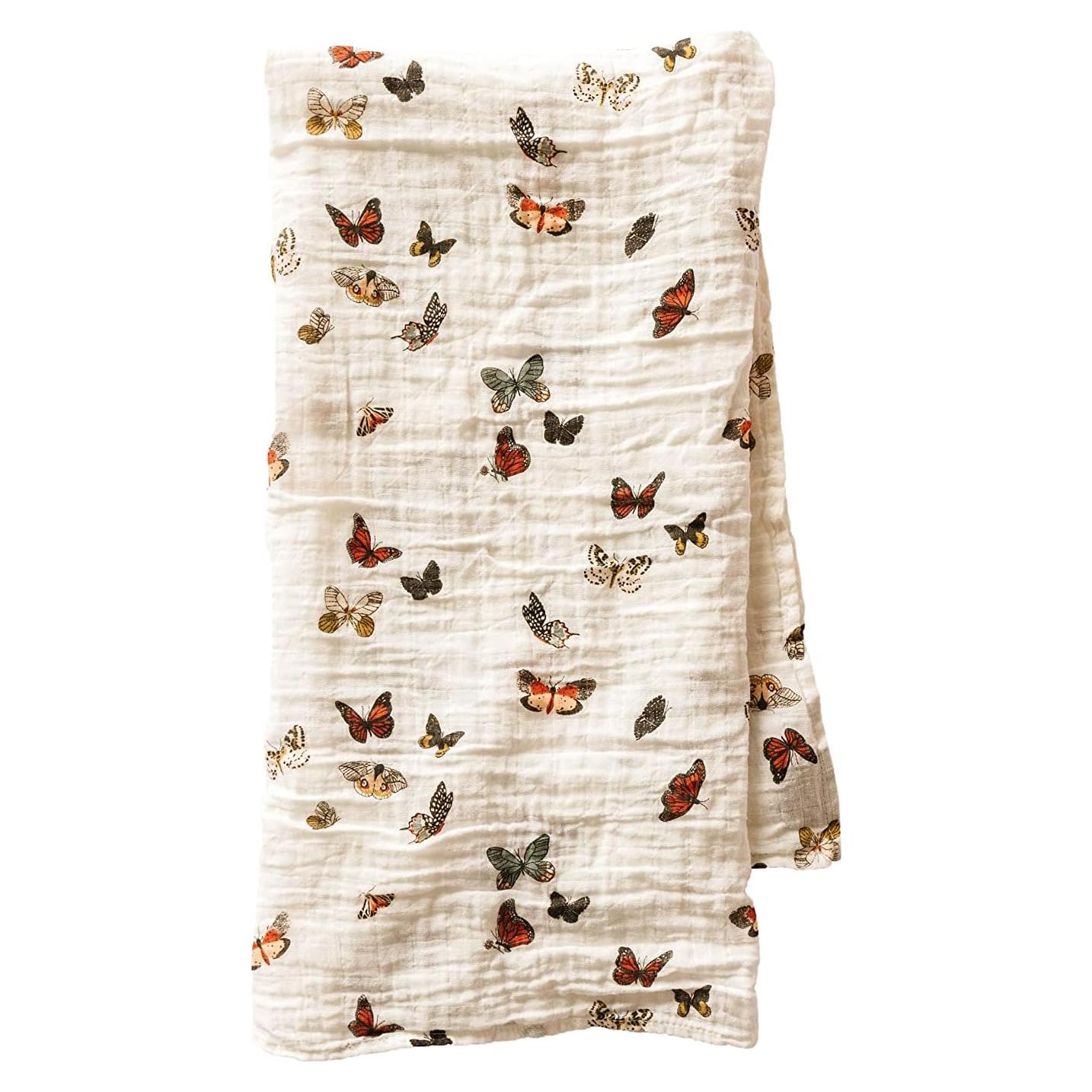 Muselina para Bebés Clementine Kids 120x120 cm Mariposas