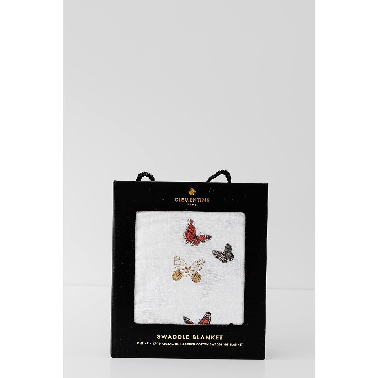 Muselina para Bebés Clementine Kids 120x120 cm Mariposas