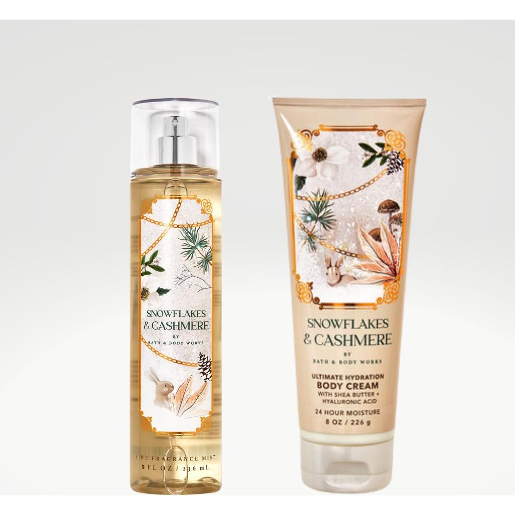 Conjunto de Baño y Cuerpo Copos de Nieve y Cachemira 2 Piezas