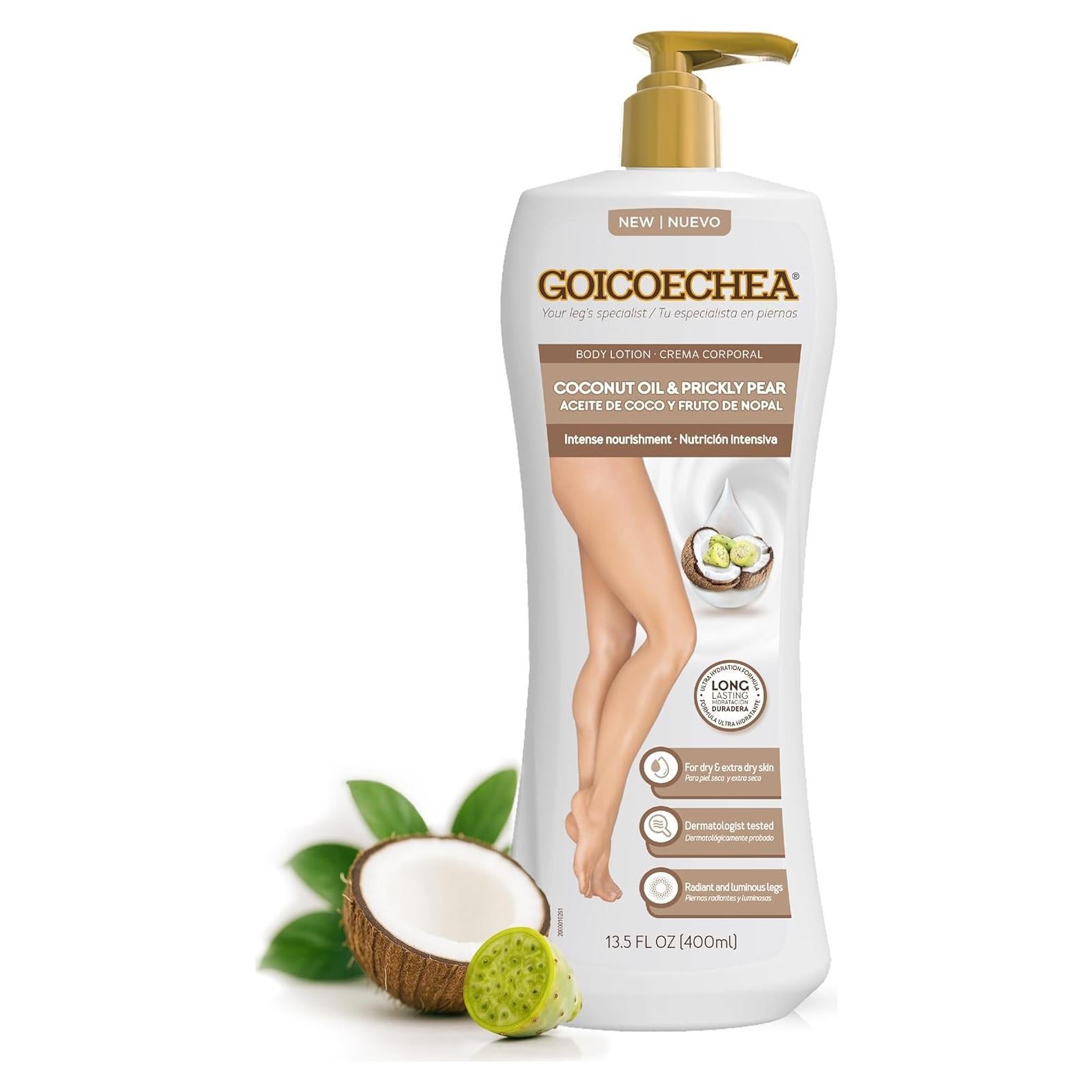 Loción Corporal Hidratante Goicoechea 400 ml con Aceite de Coco