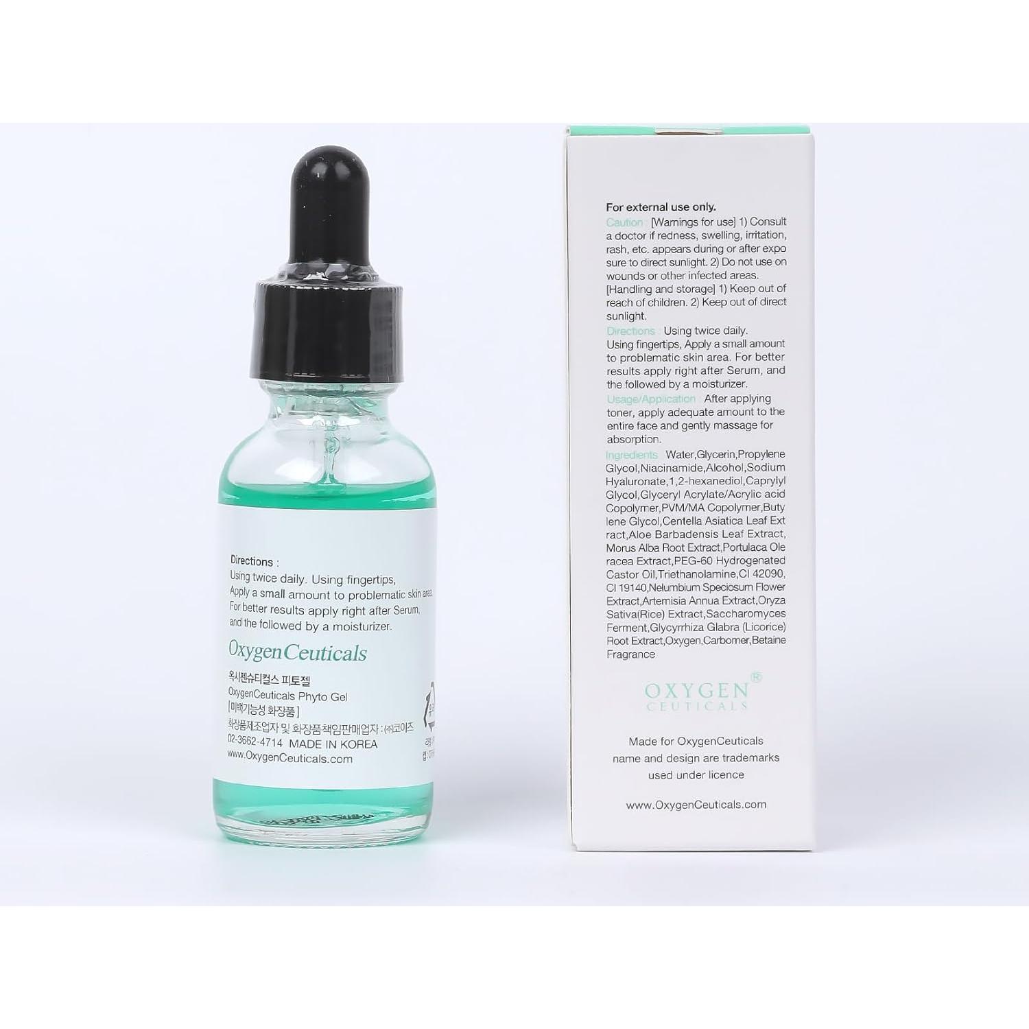 OxygenCeuticals Phyto Gel 30ml - Suero Iluminador y Calmante