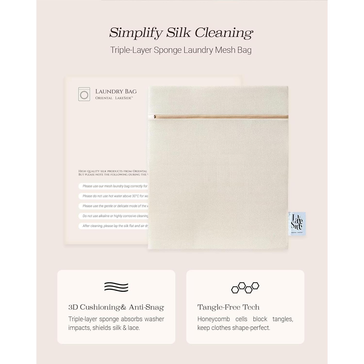 Funda de Almohada de Seda de Morera 22 Momme Oriental LakeSide