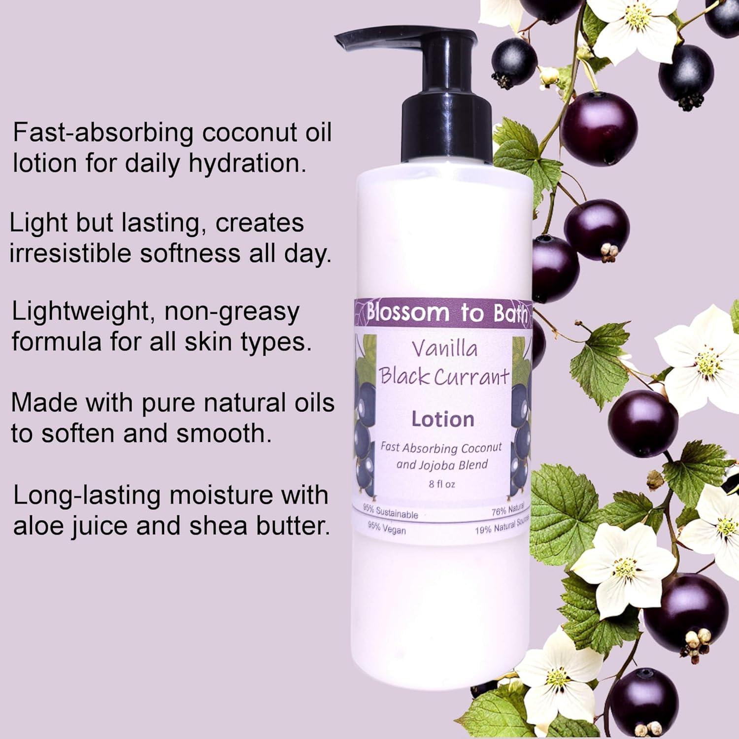 Loción Hidratante Natural Flowersong 255g Grosella Negra y Vainilla