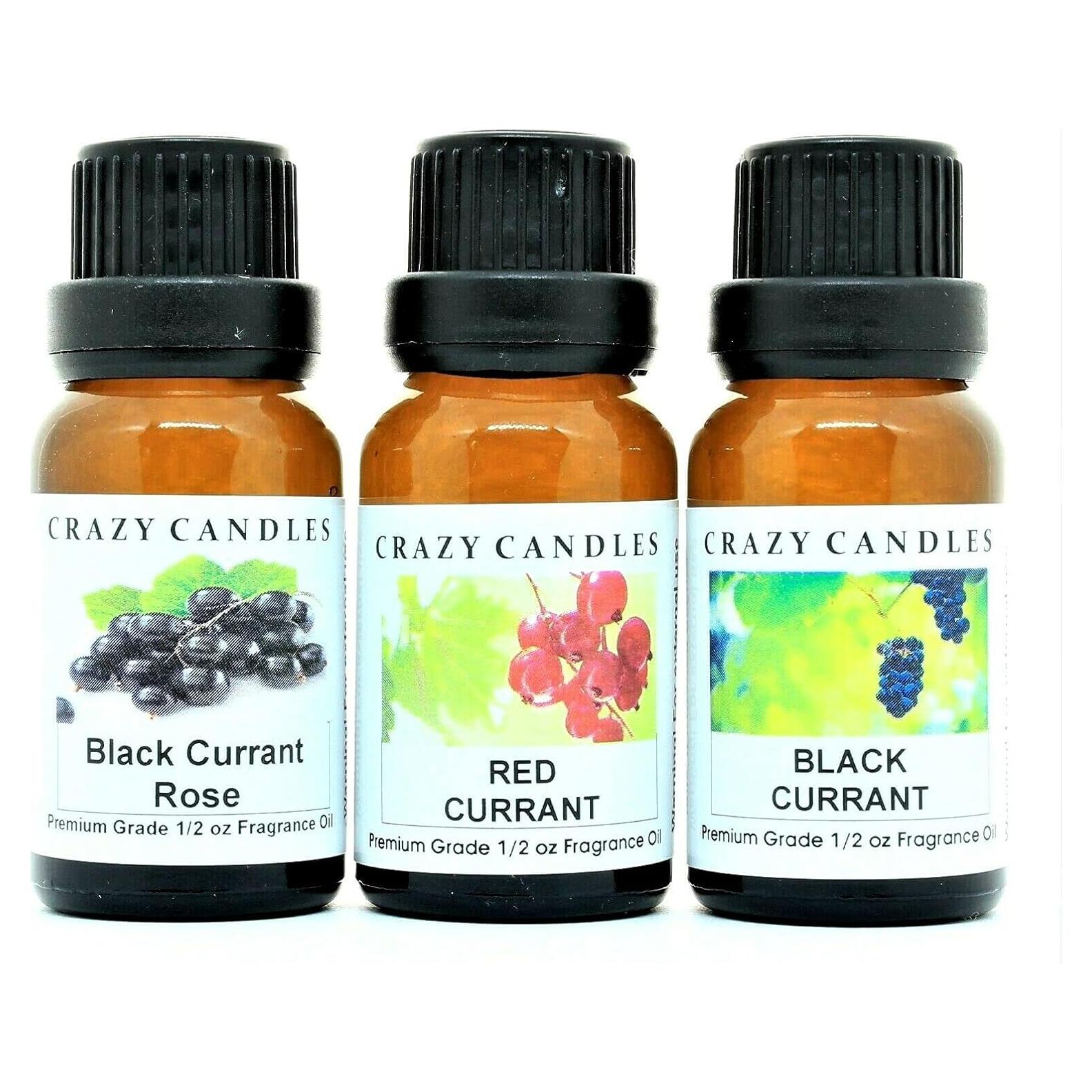 Juego de 3 Botellas Aceites Aromáticos Crazy Candles 15ml