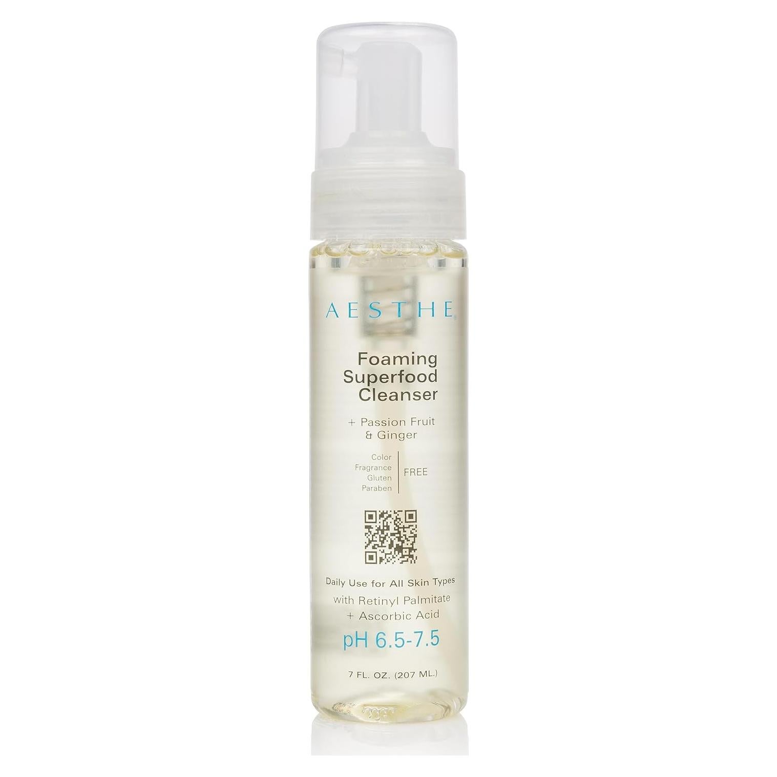 Limpiador Facial Espumoso Aesthe 207 ml - Fruta de la Pasión y Jengibre