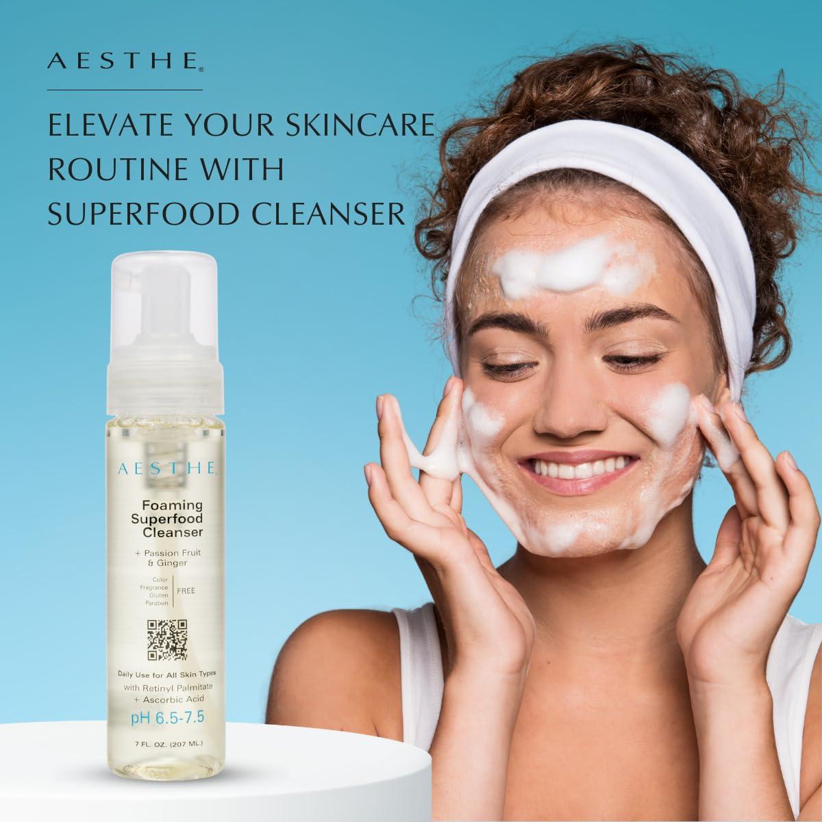 Limpiador Facial Espumoso Aesthe 207 ml - Fruta de la Pasión y Jengibre