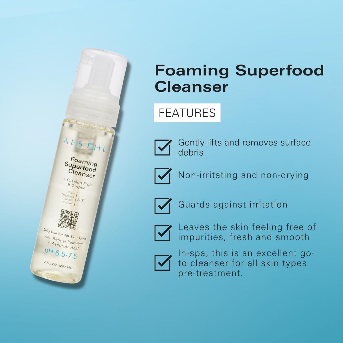 Limpiador Facial Espumoso Aesthe 207 ml - Fruta de la Pasión y Jengibre