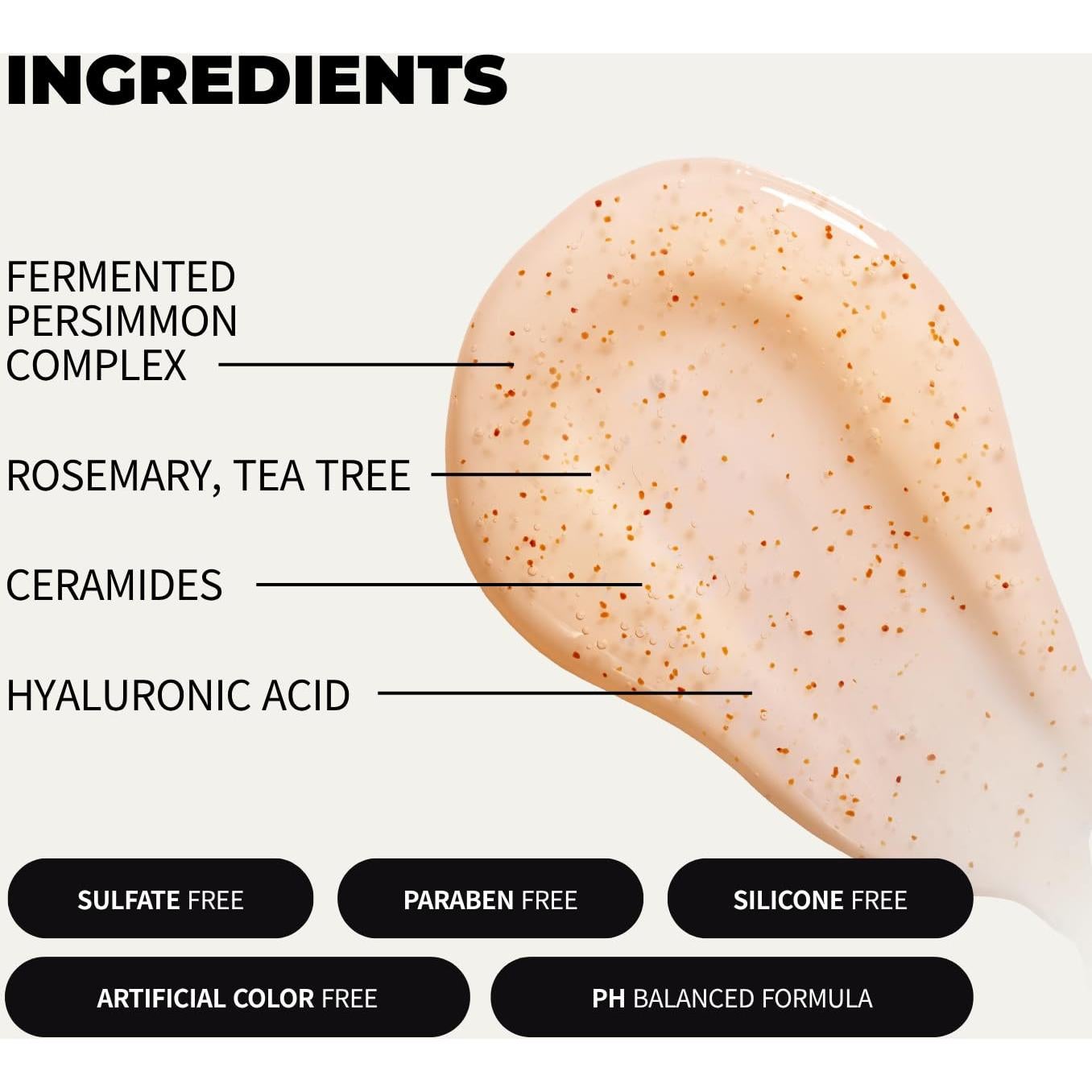 Jabón Corporal Natuzen de Caqui 500g - Desodorante Natural pH Equilibrado