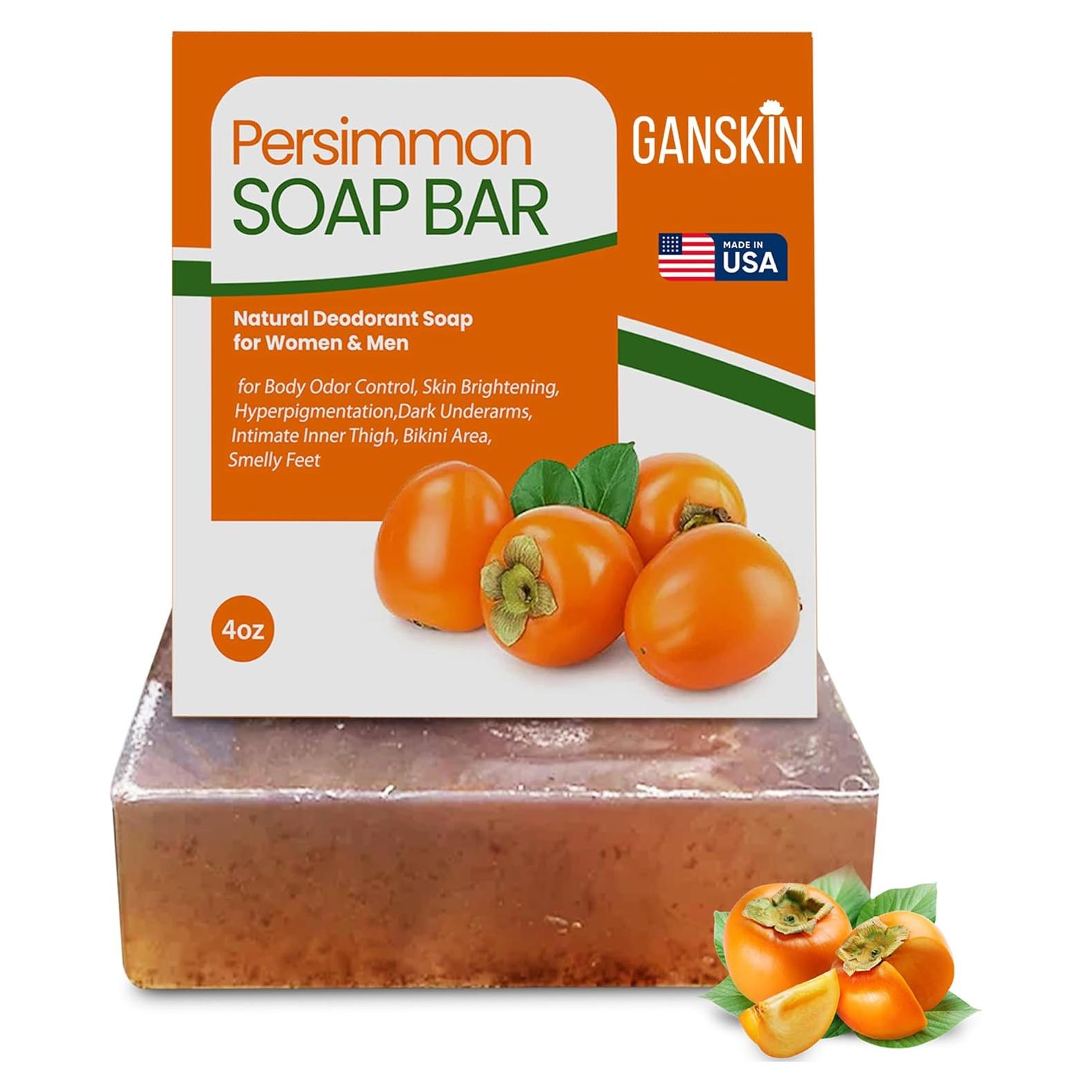 Jabón Desodorante Natural Ganskin con Persimón y Té Verde 117g