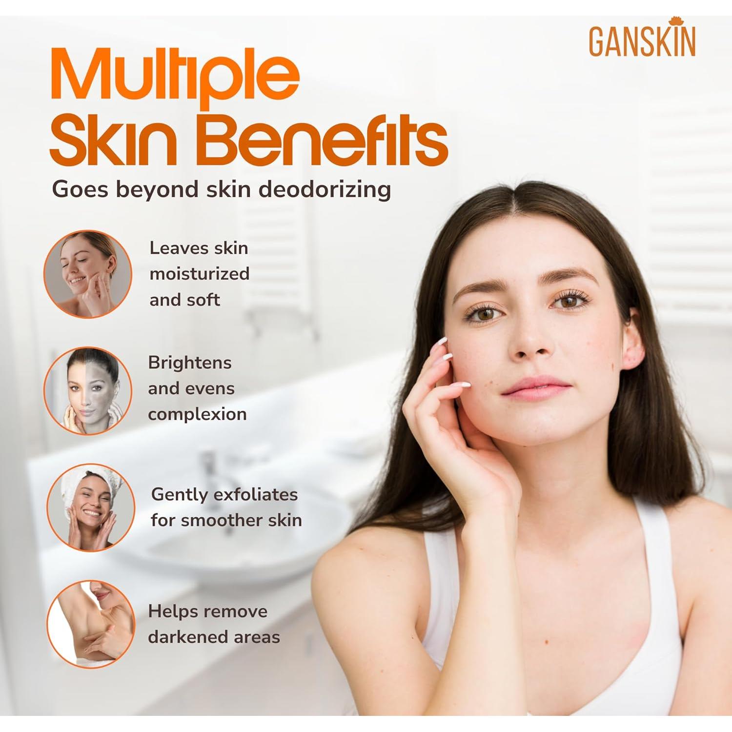 Jabón Desodorante Natural Ganskin con Persimón y Té Verde 117g