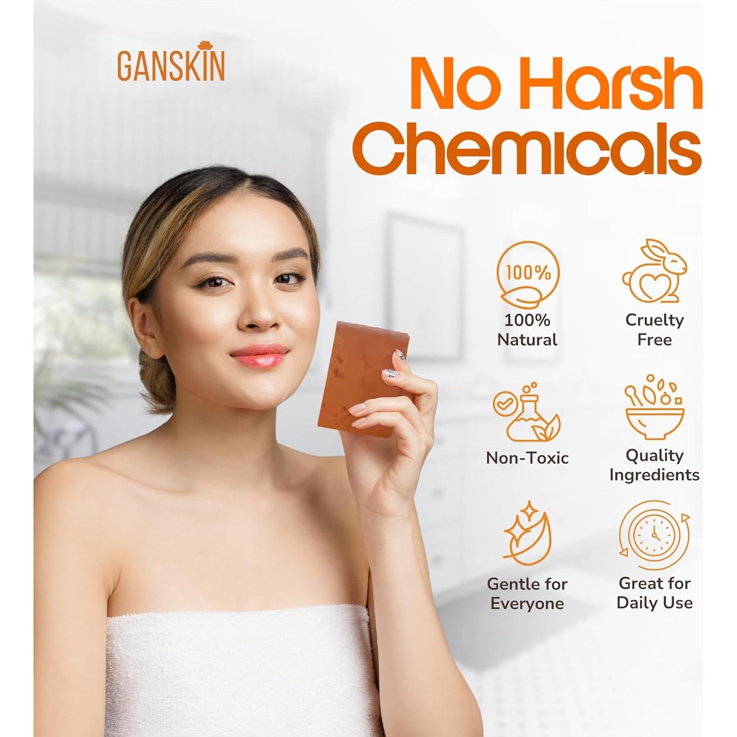 Jabón Desodorante Natural Ganskin con Persimón y Té Verde 117g