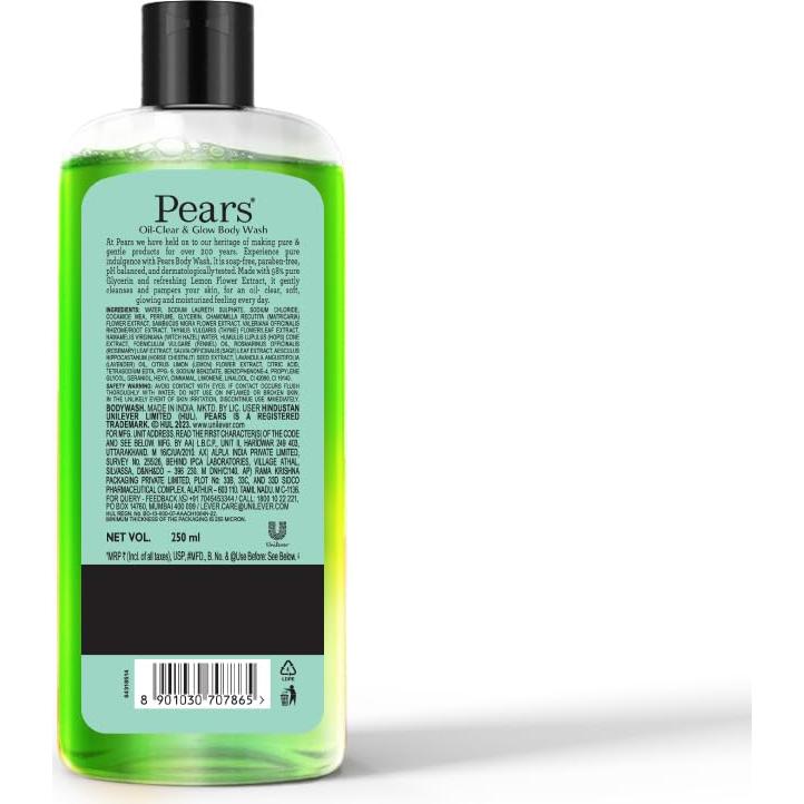 Jabón Corporal Pears Oil Clear & Glow 250ml - Cuidado Piel