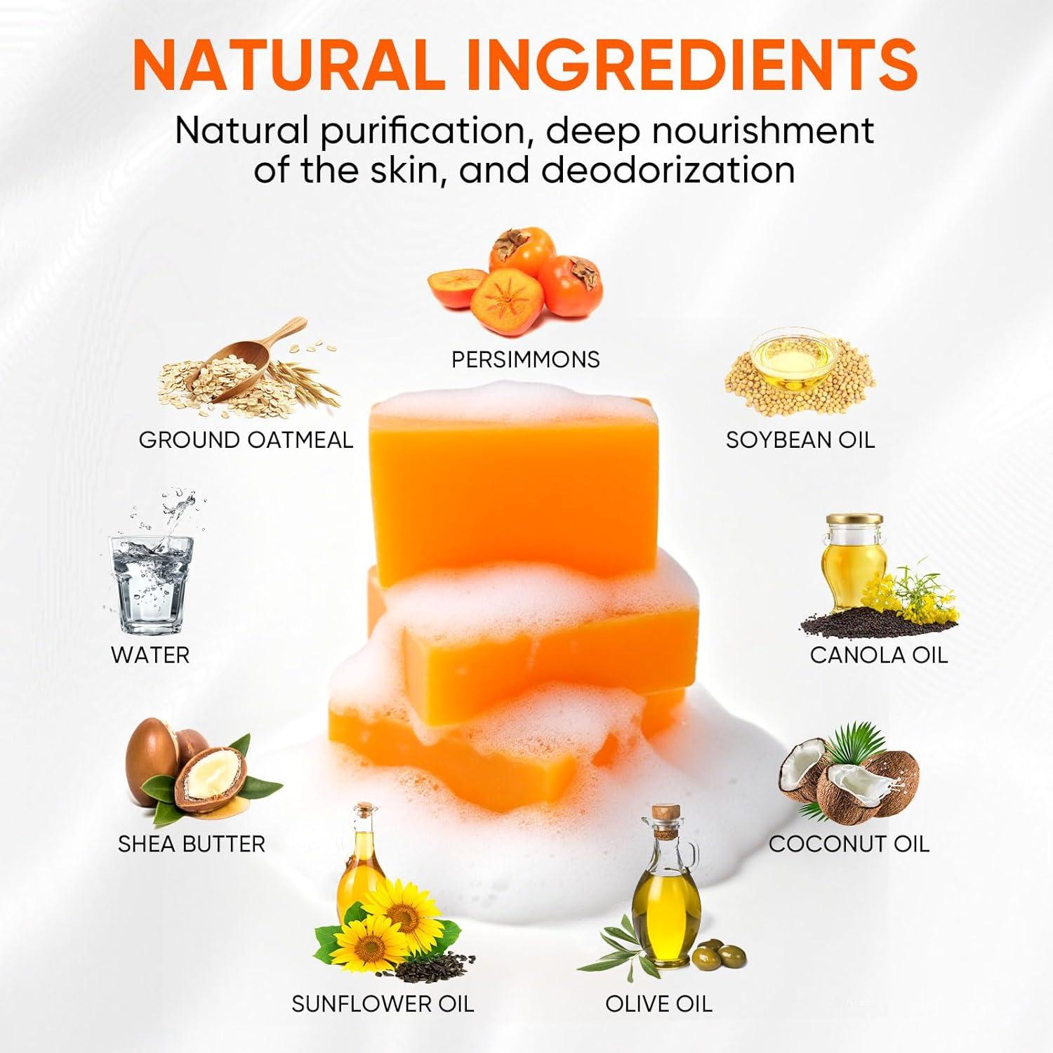 Jabón de Persimón RYH - Desodorante Natural 3 Piezas 33.4g