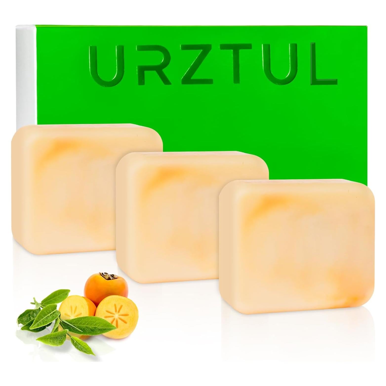 Jabón de Persimón Orgánico URZTUL 3 PCS Desodorante Natural