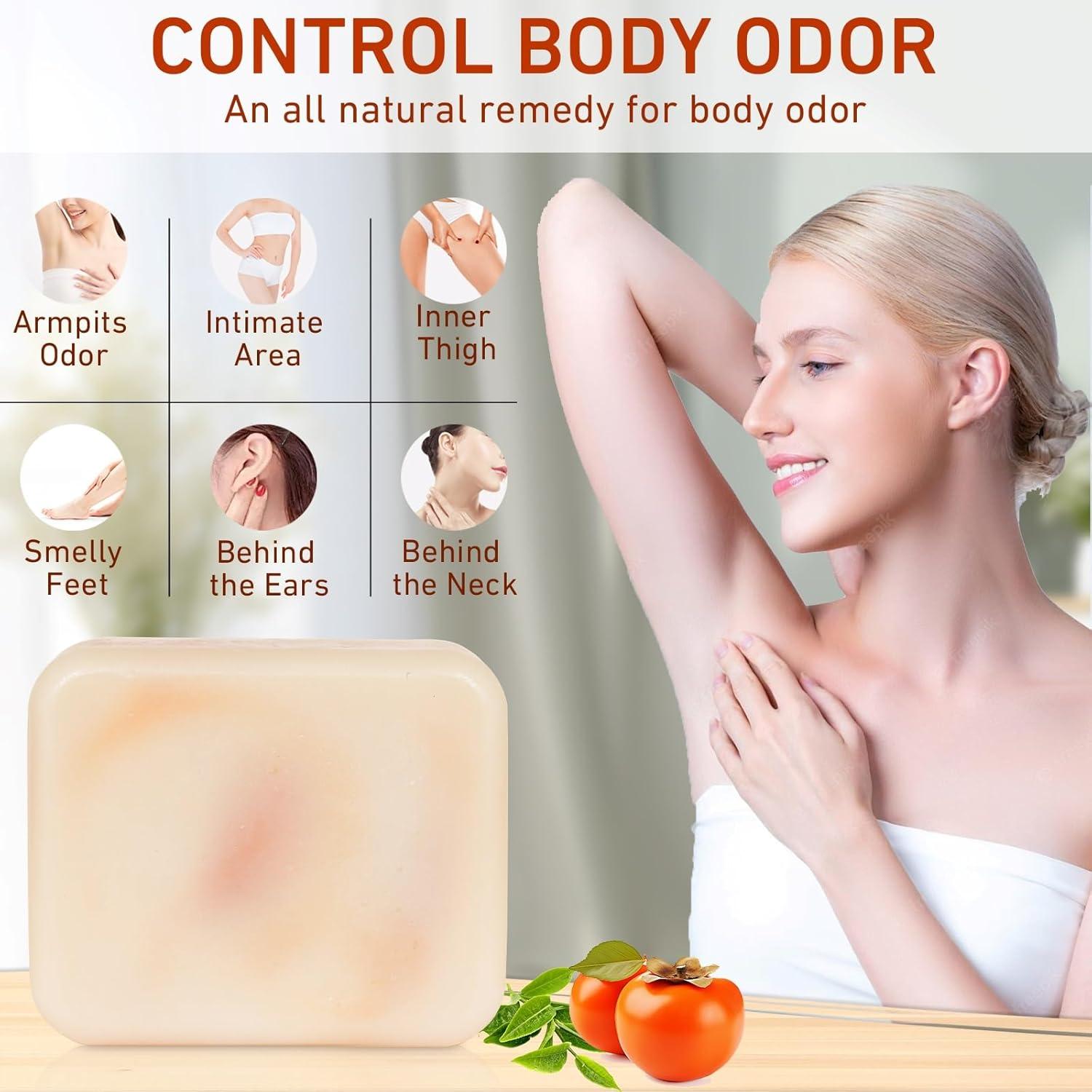 Jabón de Persimón Orgánico URZTUL 3 PCS Desodorante Natural