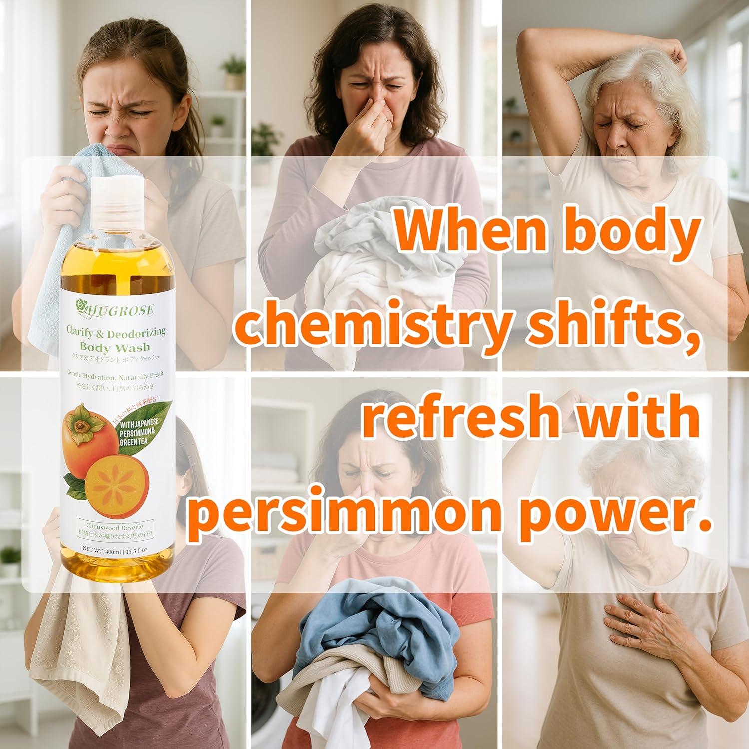 Gel de Ducha Persimón HugRose 381 ml Aroma Cítrico-Maderoso