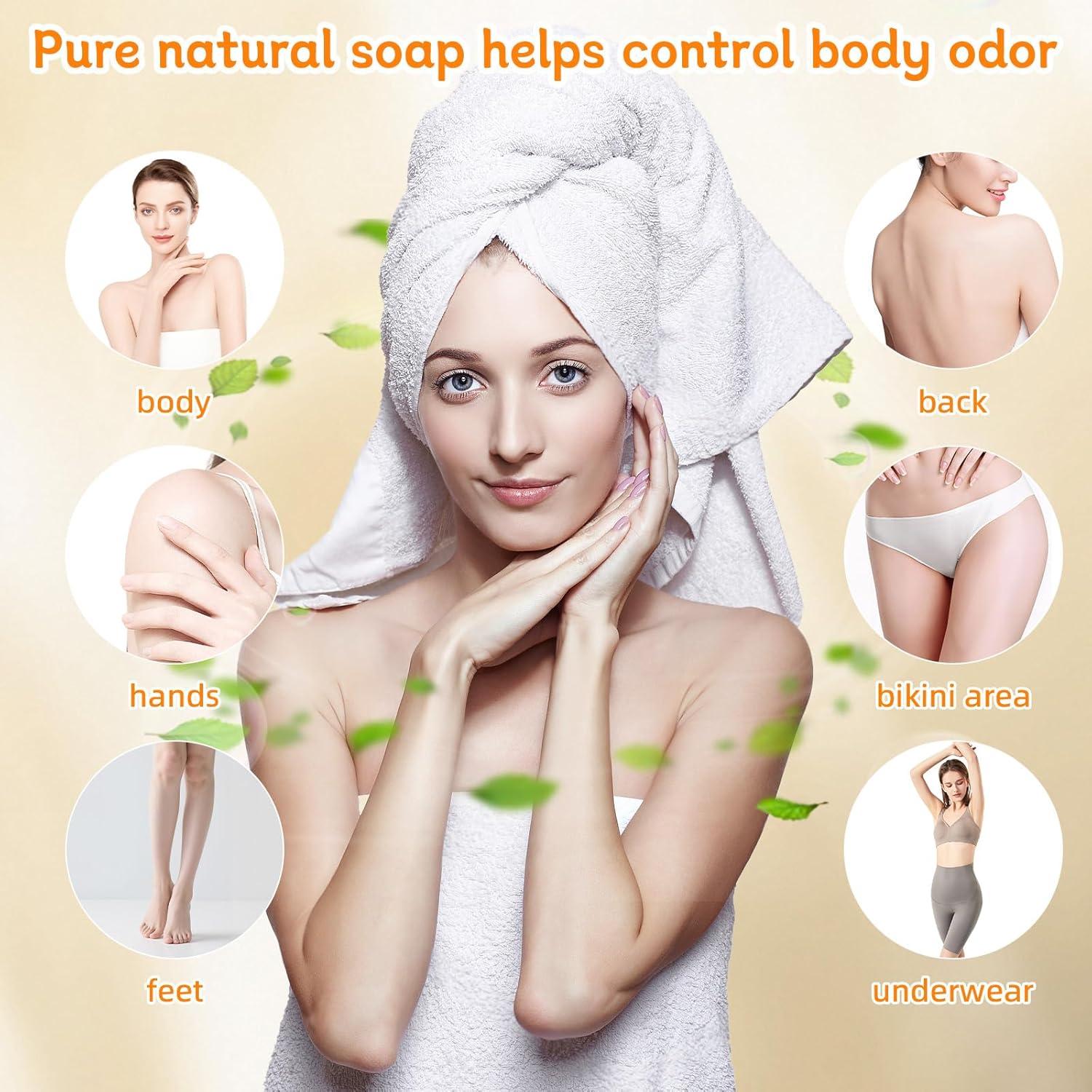 Jabón de Persimón Natural Htcpuo 2PCS - Desodorante Corporal